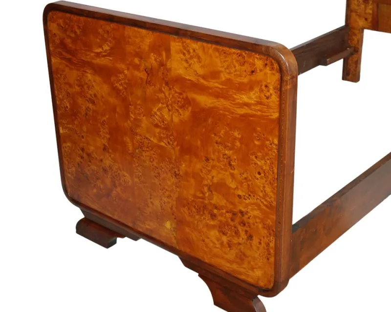 Outlet Pamono Art Deco Birch and Walnut Burl Bedroom Set by Osvaldo Borsani, 1930s, Set of 4