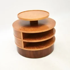 Pamono Art Deco Birds Eye Maple Occasional Table, 1930s><noscript><img width=