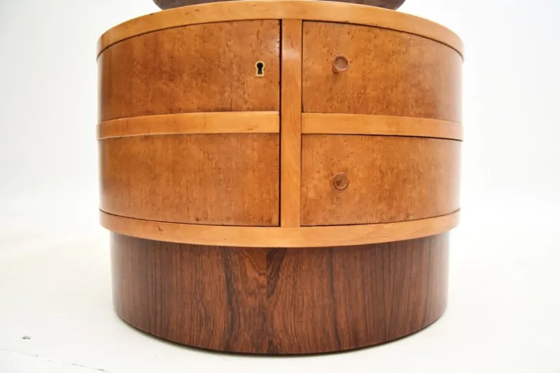 Pamono Art Deco Birds Eye Maple Occasional Table, 1930s> Coffee & Side Tables