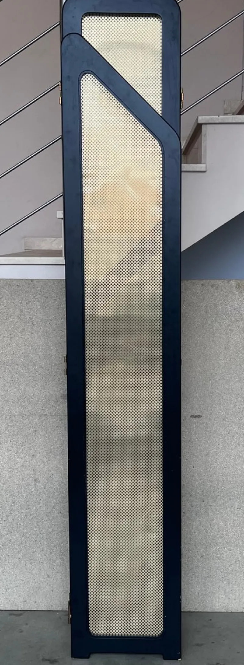 Pamono Art Deco Black Ebonized Wood and Gold Metal Screens, 1960s> Room Dividers & Screens