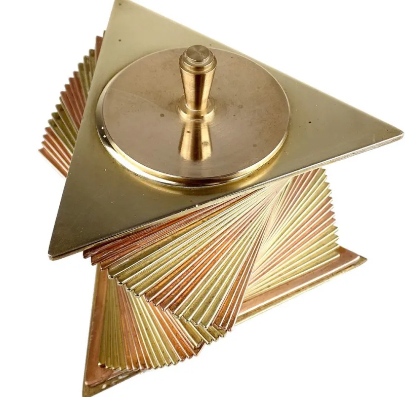 Discount Pamono Art Deco Box in Copper and Brass by John Otar, 1930s
