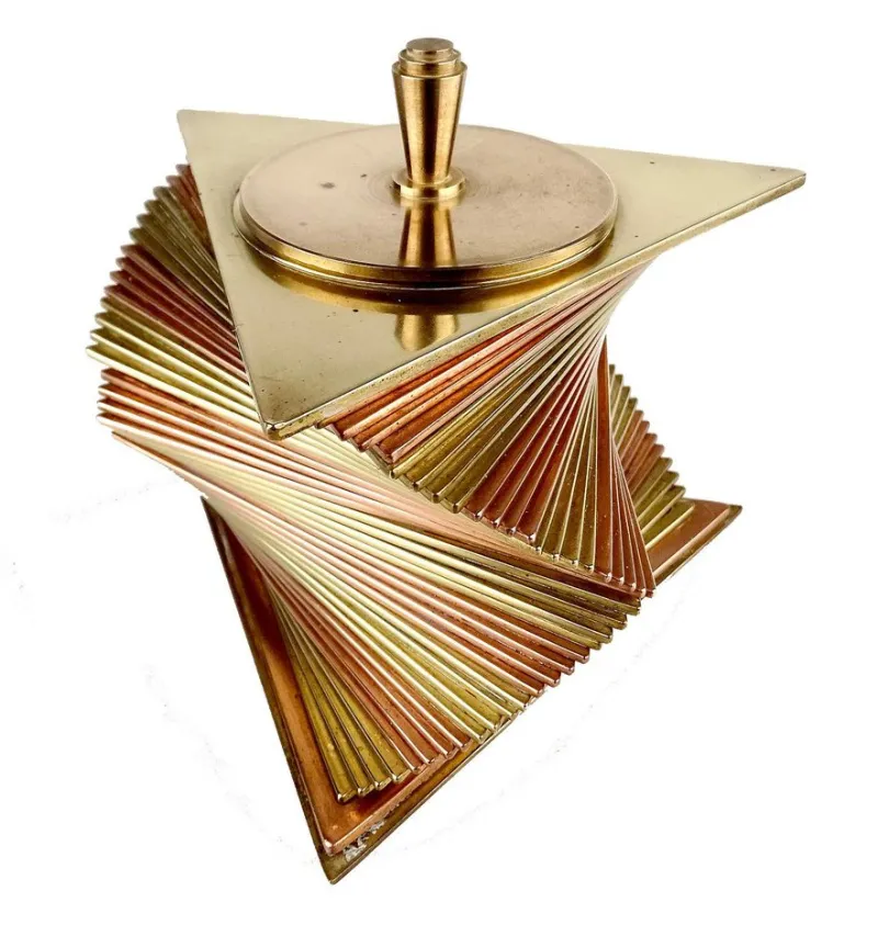 Discount Pamono Art Deco Box in Copper and Brass by John Otar, 1930s