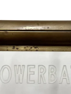 Pamono Art Deco Brass Illuminated Cinema Showerbath Advertising Sign from Flambosign, 1930s