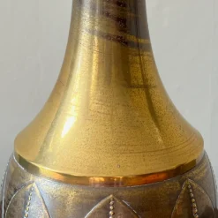 Pamono Art Deco Brass Vases from KMD Daalderop, Tiel, Holland, 1919, Set of 2><noscript><img width=