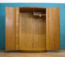 Sale Pamono Art Deco British Burr Walnut Wardrobe, 1930s