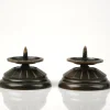 Best Pamono Art Deco Bronze Candleholders, Denmark, 1930s, Set of 2