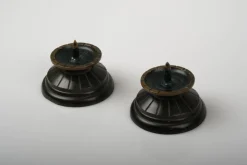 Best Pamono Art Deco Bronze Candleholders, Denmark, 1930s, Set of 2