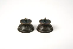 Best Pamono Art Deco Bronze Candleholders, Denmark, 1930s, Set of 2