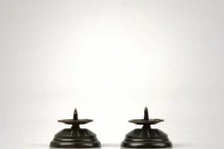 Best Pamono Art Deco Bronze Candleholders, Denmark, 1930s, Set of 2
