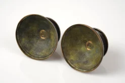 Best Pamono Art Deco Bronze Candleholders, Denmark, 1930s, Set of 2