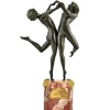 Online Pamono Art Deco Bronze Sculpture Dancing Nudes Country Dance by Claire Colinet, France, 1925