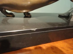 Pamono Art Deco Bronze Sculpture by Brault, 1920s><noscript><img width=
