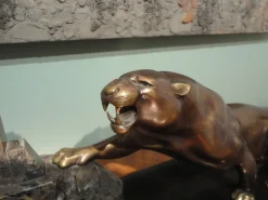 Pamono Art Deco Bronze Sculpture by Brault, 1920s><noscript><img width=
