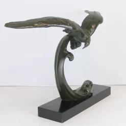 Clearance Pamono Art Deco Bronze Sculpture by Ouline, 1930s