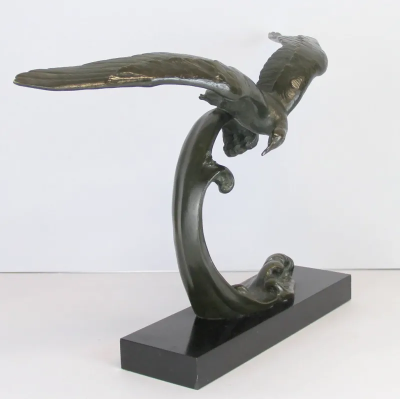 Clearance Pamono Art Deco Bronze Sculpture by Ouline, 1930s