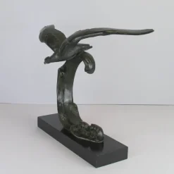 Clearance Pamono Art Deco Bronze Sculpture by Ouline, 1930s