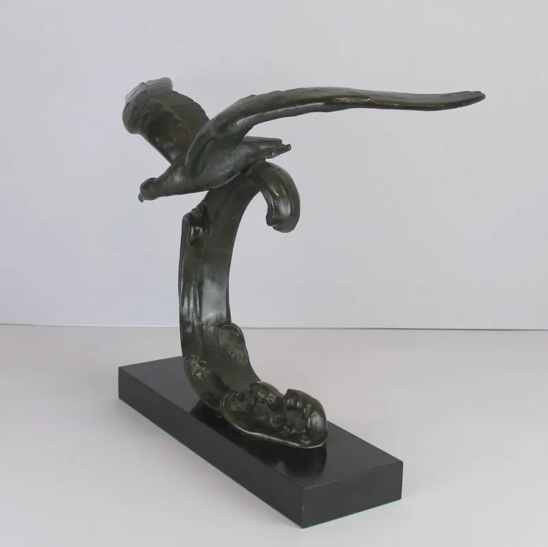 Clearance Pamono Art Deco Bronze Sculpture by Ouline, 1930s