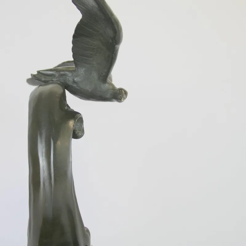 Clearance Pamono Art Deco Bronze Sculpture by Ouline, 1930s
