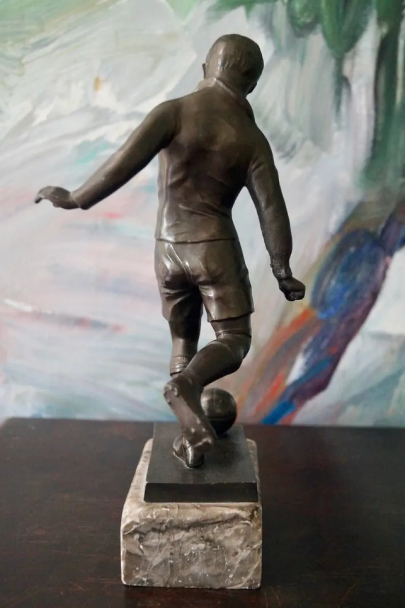 Pamono Art Deco Bronze Statues, Germany, 1930s, Set of 2> Art Deco|Sculpture