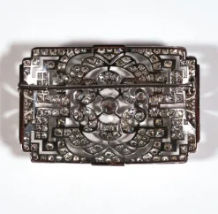 Pamono Art Deco Brooch in Platinum 950 with Diamonds, 1930s><noscript><img width=