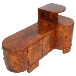 Pamono Art Deco Burl Walnut Sculptural Entry Cabinet by Osvaldo Borsani, 1930s> Dressing Tables