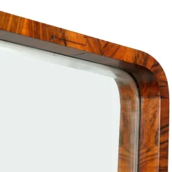 Pamono Art Deco Burl Walnut Sculptural Entry Cabinet by Osvaldo Borsani, 1930s><noscript><img width=