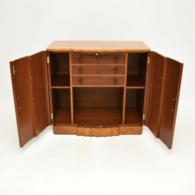 Online Pamono Art Deco Burr Walnut Cabinet from Harry and Lou Epstein, 1930s