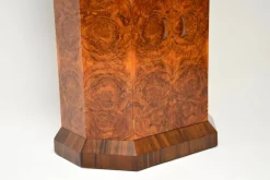 Pamono Art Deco Burr Walnut Cocktail Cabinet, 1930s><noscript><img width=