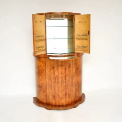Pamono Art Deco Burr Walnut Cocktail Cabinet from Epstein, 1930s><noscript><img width=