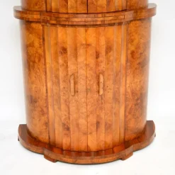 Pamono Art Deco Burr Walnut Cocktail Cabinet from Epstein, 1930s><noscript><img width=