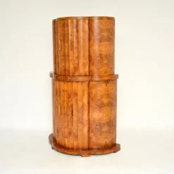 Pamono Art Deco Burr Walnut Cocktail Cabinet from Epstein, 1930s><noscript><img width=