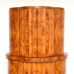 Pamono Art Deco Burr Walnut Cocktail Cabinet from Epstein, 1930s><noscript><img width=