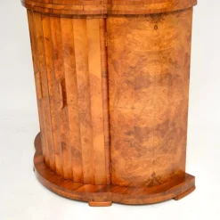 Pamono Art Deco Burr Walnut Cocktail Cabinet from Epstein, 1930s><noscript><img width=