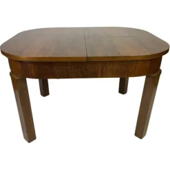 Pamono Art Deco Burr Walnut Dining Table, 1930s> Dining Tables & Sets