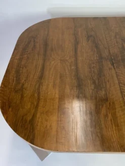 Pamono Art Deco Burr Walnut Dining Table, 1930s><noscript><img width=