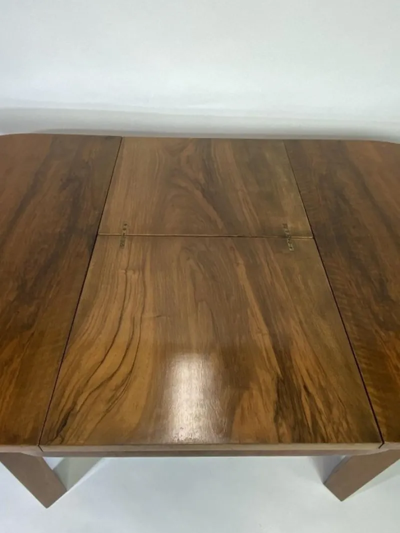 Pamono Art Deco Burr Walnut Dining Table, 1930s> Dining Tables & Sets