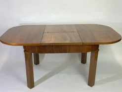 Pamono Art Deco Burr Walnut Dining Table, 1930s><noscript><img width=