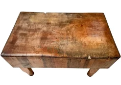 Pamono Art Deco Butcher's Block Table, 1970s><noscript><img width=
