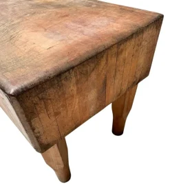 Pamono Art Deco Butcher's Block Table, 1970s><noscript><img width=