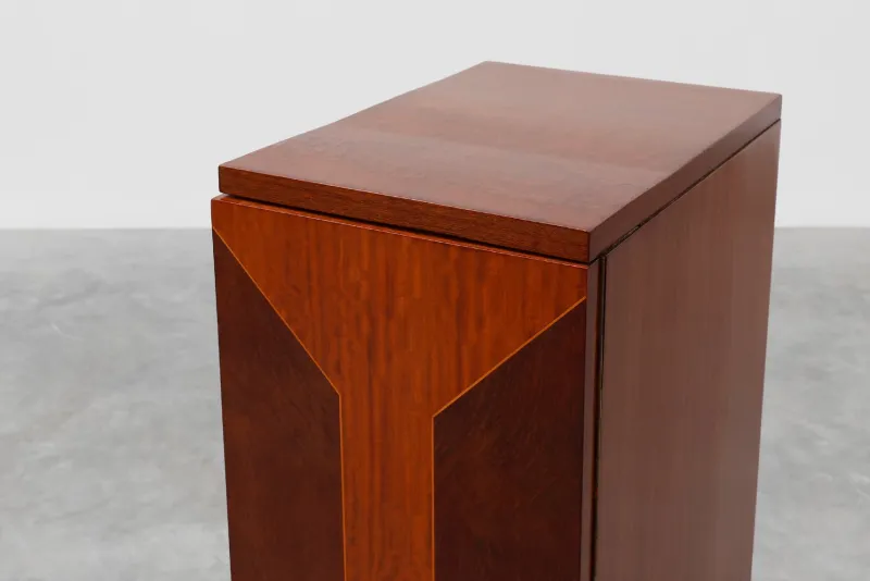 Best Pamono Art Deco Cabinet with Veneer Wood Inlay, France, 1920s