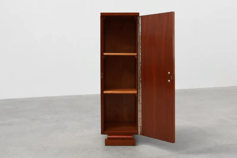 Best Pamono Art Deco Cabinet with Veneer Wood Inlay, France, 1920s