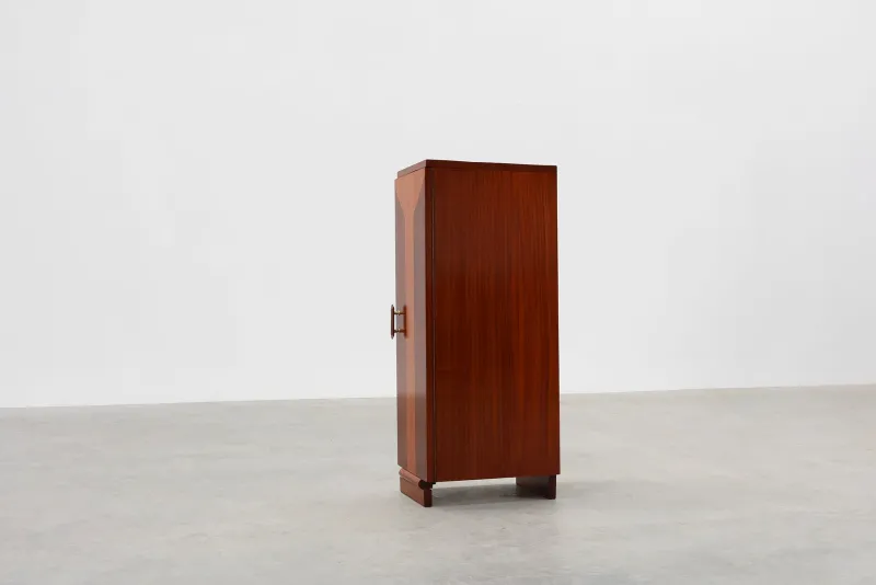 Best Pamono Art Deco Cabinet with Veneer Wood Inlay, France, 1920s