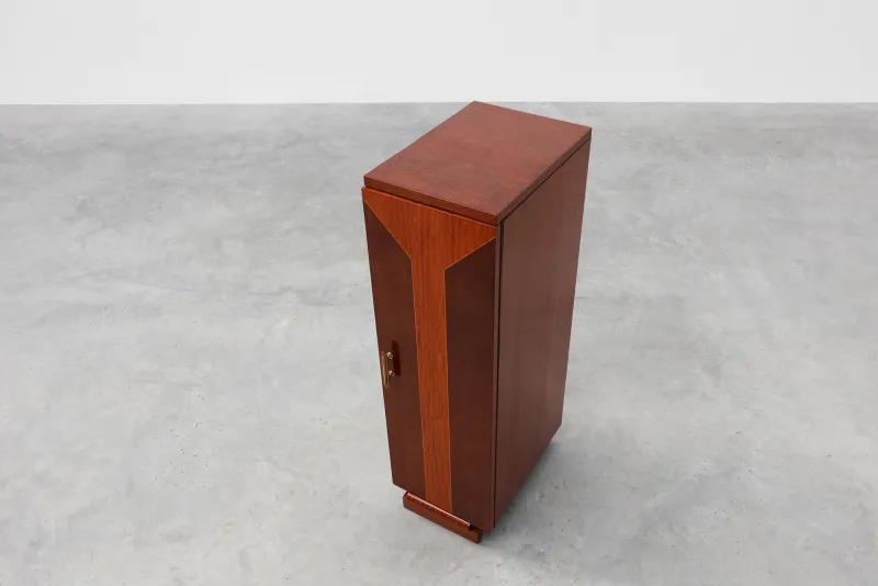 Best Pamono Art Deco Cabinet with Veneer Wood Inlay, France, 1920s