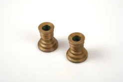 Pamono Art Deco Candleholders in Bronze, 1930s, Set of 2><noscript><img width=
