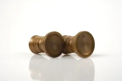 Pamono Art Deco Candleholders in Bronze, 1930s, Set of 2><noscript><img width=