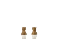 Pamono Art Deco Candleholders in Bronze, 1930s, Set of 2><noscript><img width=