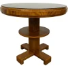 New Pamono Art Deco Card Table with Black Glass Top, 1930s