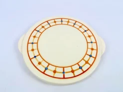 Pamono Art Deco Ceramic Cake Plate from VVB Elsterwerda, 1940s> Serving Dishes