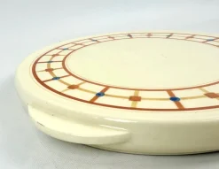Pamono Art Deco Ceramic Cake Plate from VVB Elsterwerda, 1940s><noscript><img width=