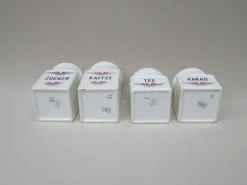 Outlet Pamono Art Deco Ceramic Jars from Max Roesler, Set of 4